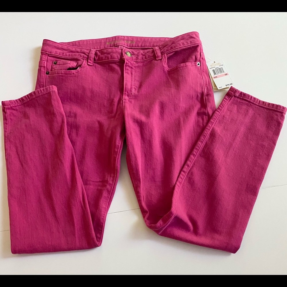 Hot pink done a Michael Kors size 10 NWT Jeans